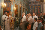 Ο Μακαριώτατος κηρύττει τον θείο λόγο στην εορτή του Προφήτου Ηλιού
