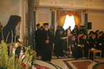 Ο π. Αΐσσα Τούμα εφημέριος στον Άγιο Ιάκωβο προσφωνεί τον Μακαριώτατο.