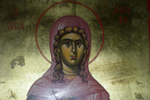 Η εικόνα της Αγίας Κυριακής  από το Ιερό Προσκύνημα του Οσίου Ιωάννου του Ρώαου