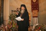 Ο Μακαριώτατος στην ευχαριστήριο αντιφώνηση Αυτού.