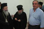 His Beatitude with Archbishop of Constantina Aristarchos and Mr.Ben-Hur
