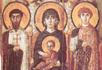 Η Θεοτόκος ένθρονος βρεφοκρατούσα