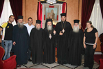 Ο Μακαριώτατος, ο π. Κωνσταντίνος, οι Πατέρες & μέλη του ποιμνίου στην Ιόππη. 