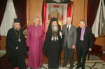 Ο Μακαριώτατος με τον κ. Κάρτερ και τον Λουθηρανό και Αγγλικανό Επίσκοπο