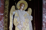 Χρυσοκέντητο με θέμα τον 'Αρχάγγελο Μιχαήλ', εργόχειρο των Μοναχών της Ιεράς Μονής