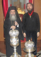 12/11/09 Προσφορά ιερών σκευών για τον Ναό της Αναστάσεως