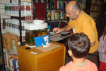 The children during their activities with plastecine