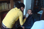 The children of the Center of Love during dental examination